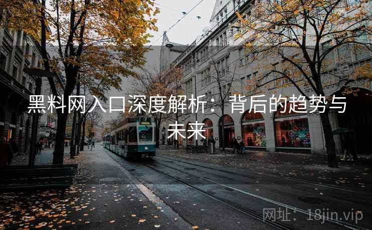 黑料网入口深度解析：背后的趋势与未来